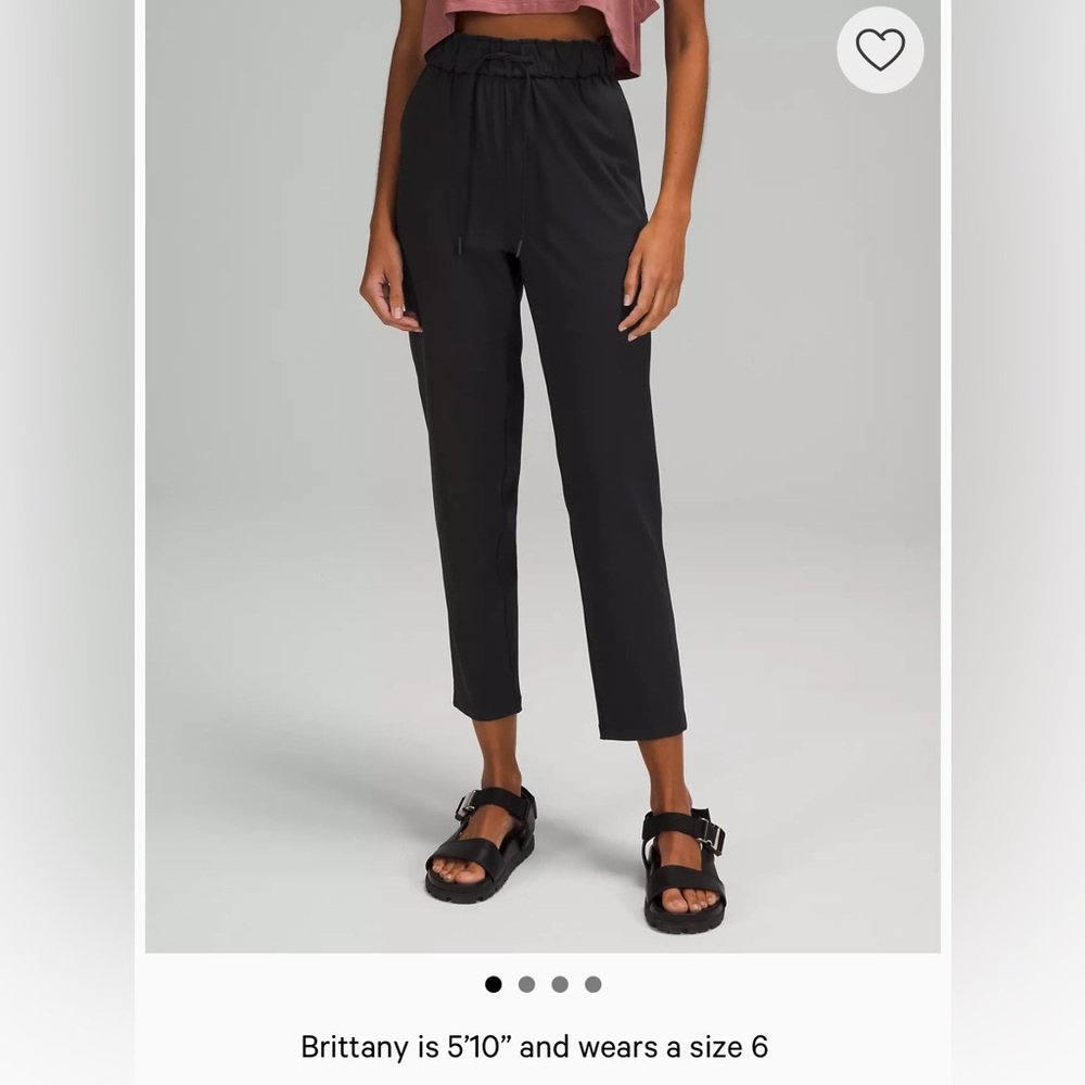 Lululemon black drawstring Pants 4